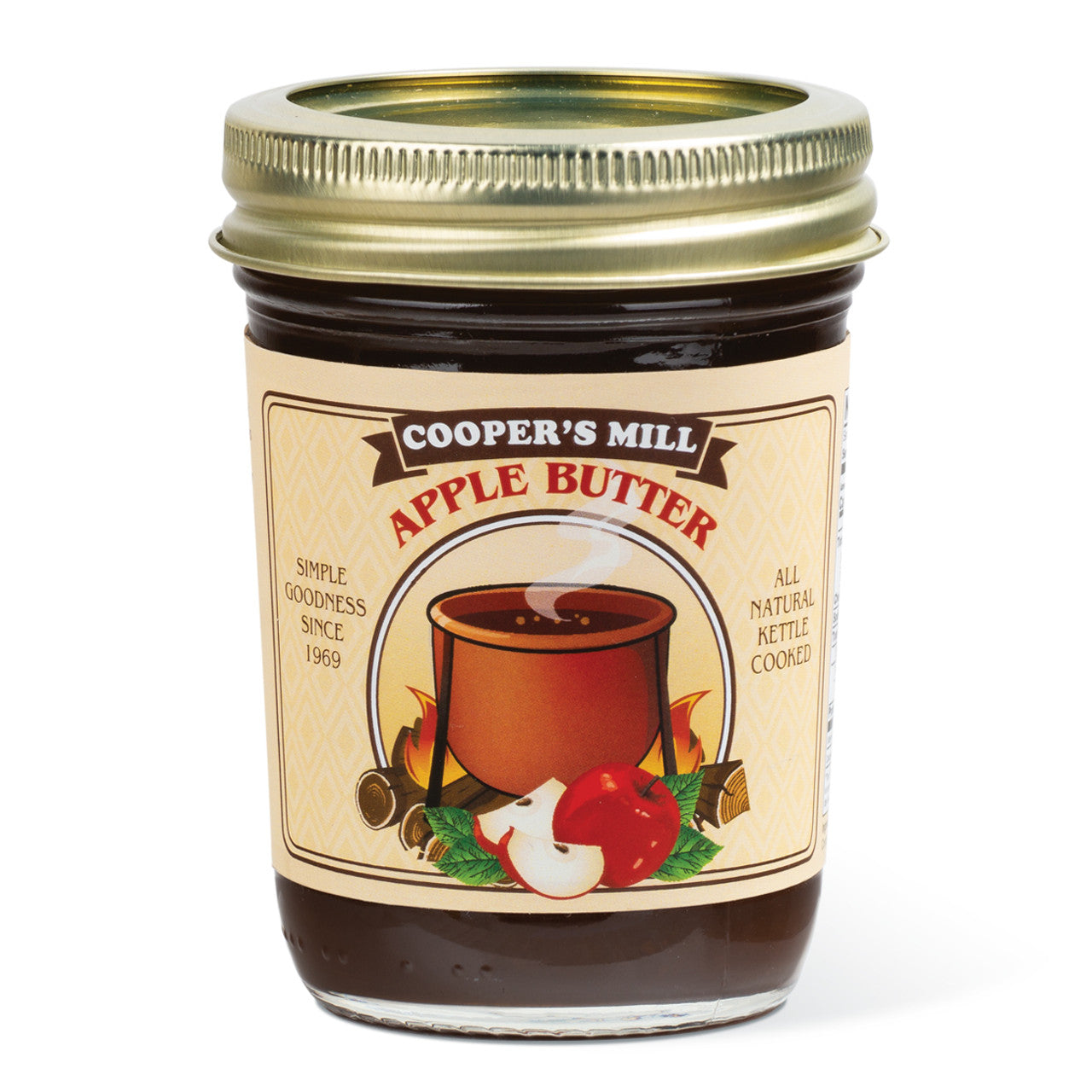 Cooper's Mill Apple Butter 15oz - No Sugar or Cinnamon